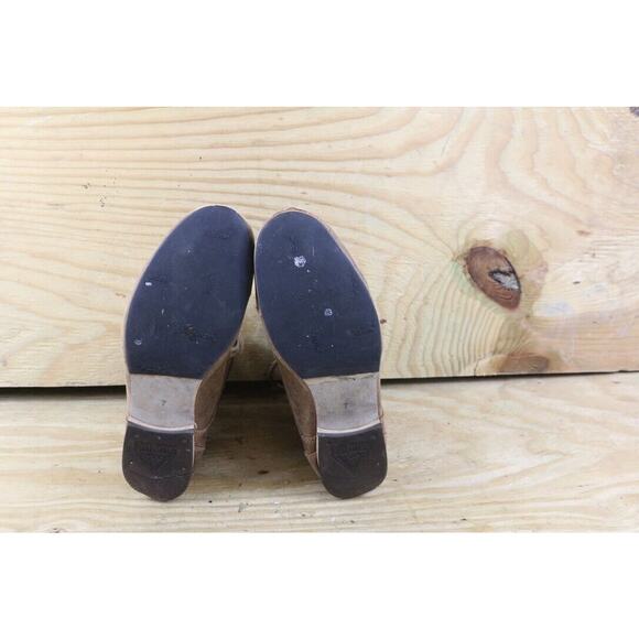 John Fluevog Boots Womens 7 Brown Distressed Leather Radio BBC Classic Lace Up - Picture 7 of 12